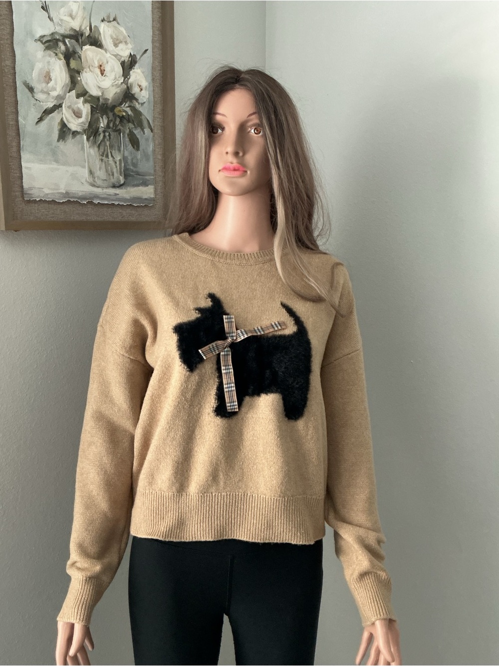 Scottish Terrier Sweater L NWOT